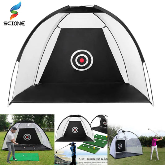 2M Golf Practice Net. Indoor/ Outdoor Experience With This Portable Golf Training Tent - 16 Day Shipping