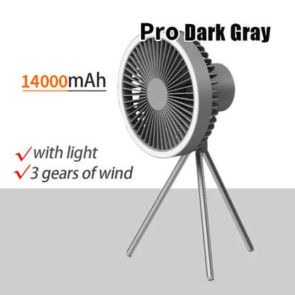 Portable Camping Fan - 2 yr Warranty - 11 Business Days Shipping