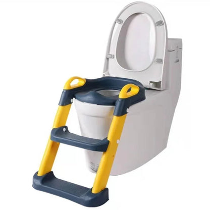 Folding Infant Potty Training Seat Urinal Backrest Chair With Adjustable Step Stool Ladder Safe Toilet Chair For Baby Toddlers - 12 Business Days Shipping