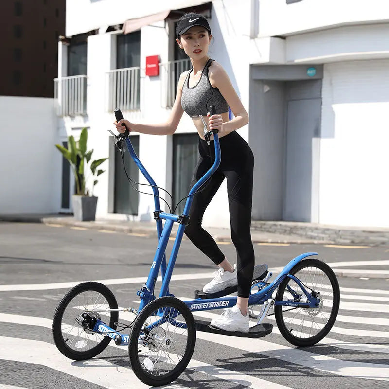 Street Strider Cross-Border Stroller, Rocking Elliptical Trainer, Indoor and Outdoor, Dynamic Bicycle Tricycle - 2 to 3 week International Shipping Time