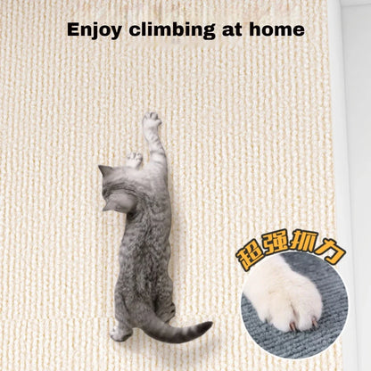 Cat Scratch Mats Cat Scratching Post Carpet Cover Self-Adhesive Furniture&Couch Protector Cat Climbing Mat Pet Training Cat Toys