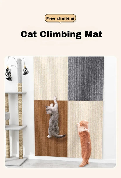 Cat Scratch Mats Cat Scratching Post Carpet Cover Self-Adhesive Furniture&Couch Protector Cat Climbing Mat Pet Training Cat Toys